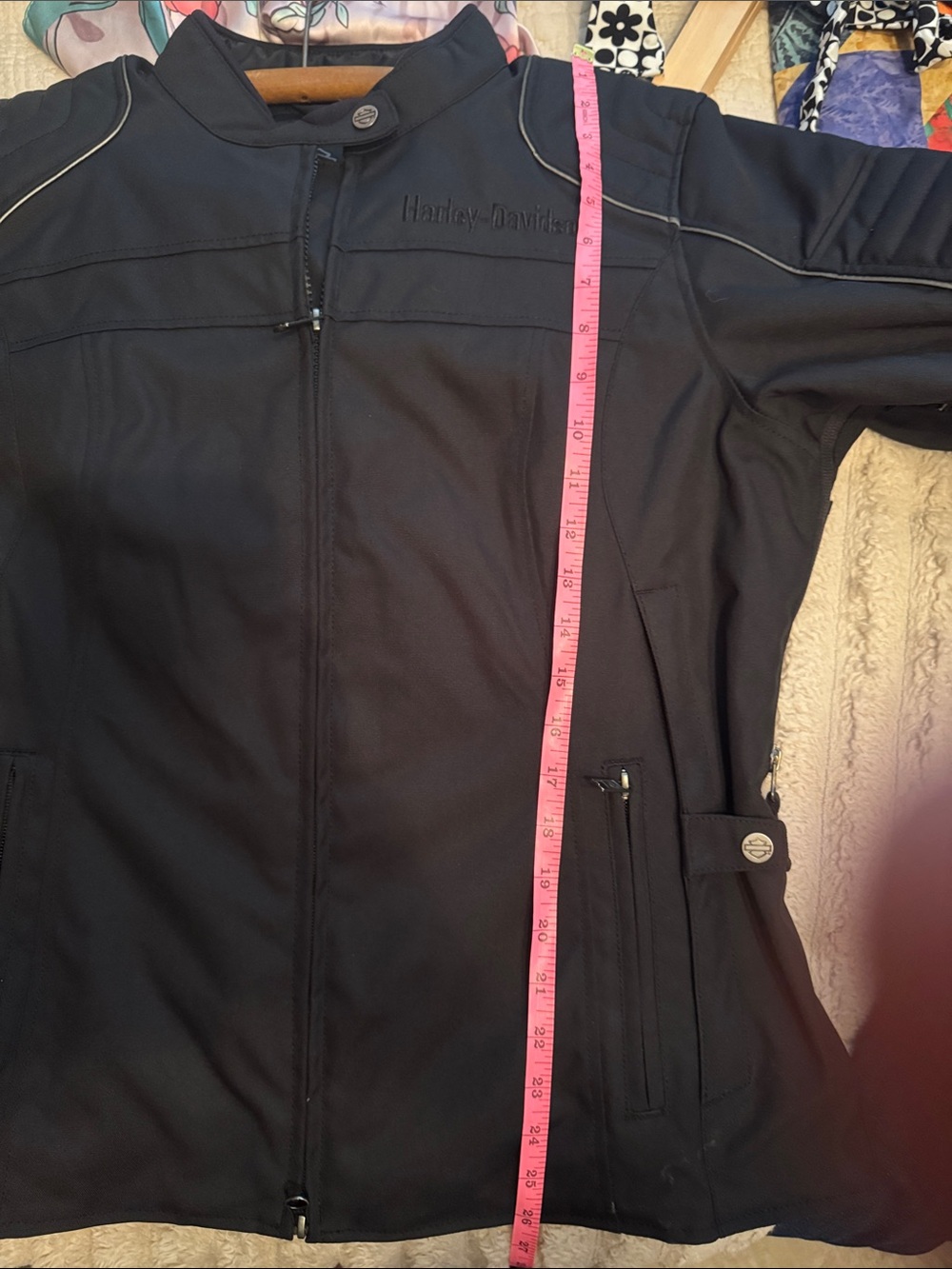 Harley-Davidson Black Women's Textile Motorcycle Jacket with Subtle Branding - Picture 10 of 10